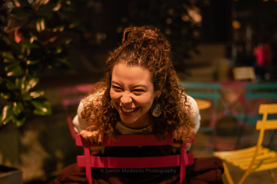 pasándolo bien en la sesión de fotos