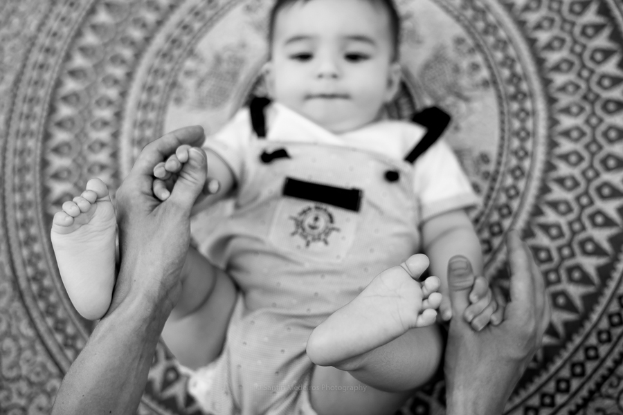 detalles de los pies del bebe