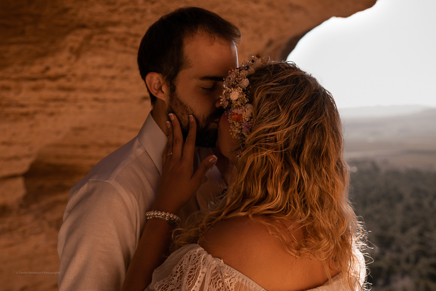ceremonia de boda en una cueva