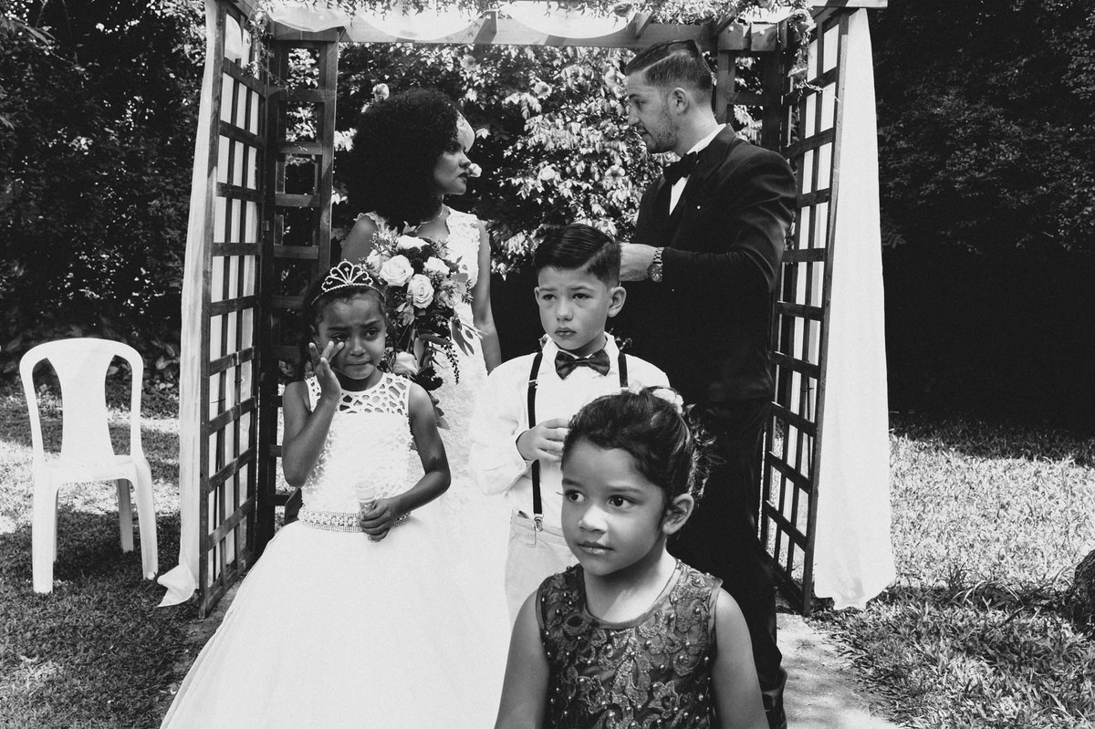 momento emocionante no casamento