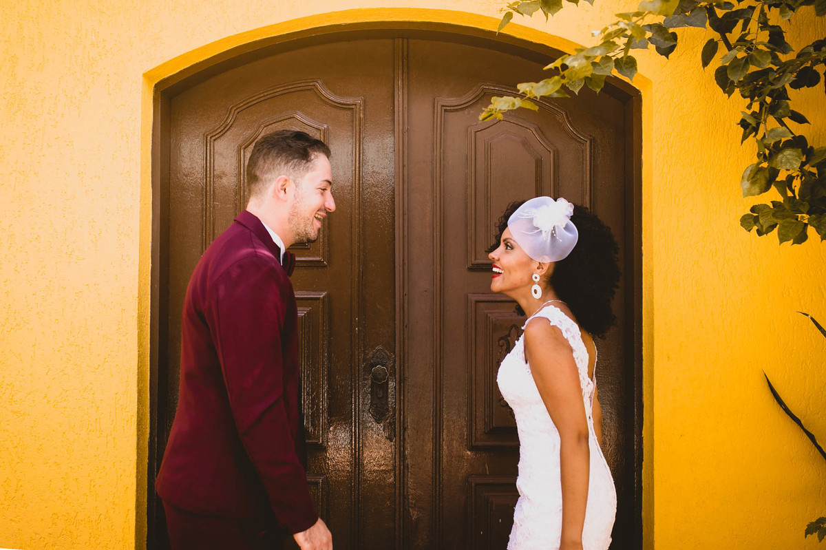 Sessão de fotos dos noivos