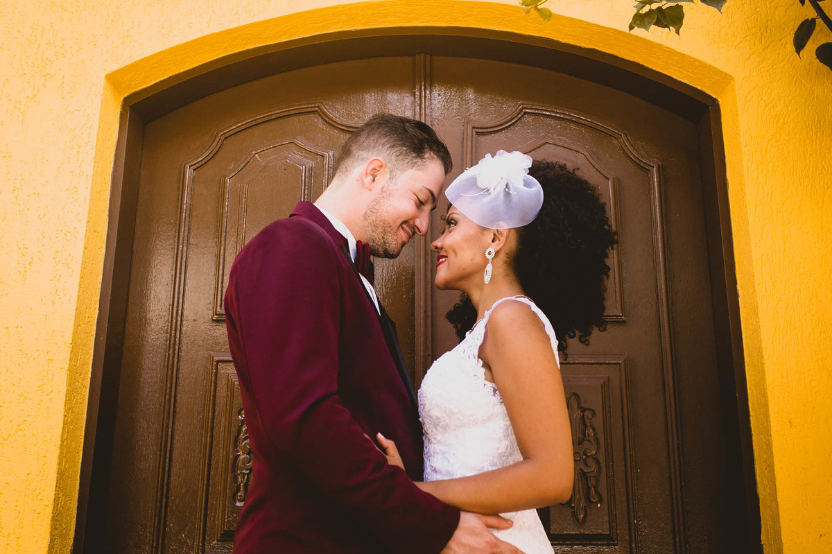 Sessão de fotos dos noivos