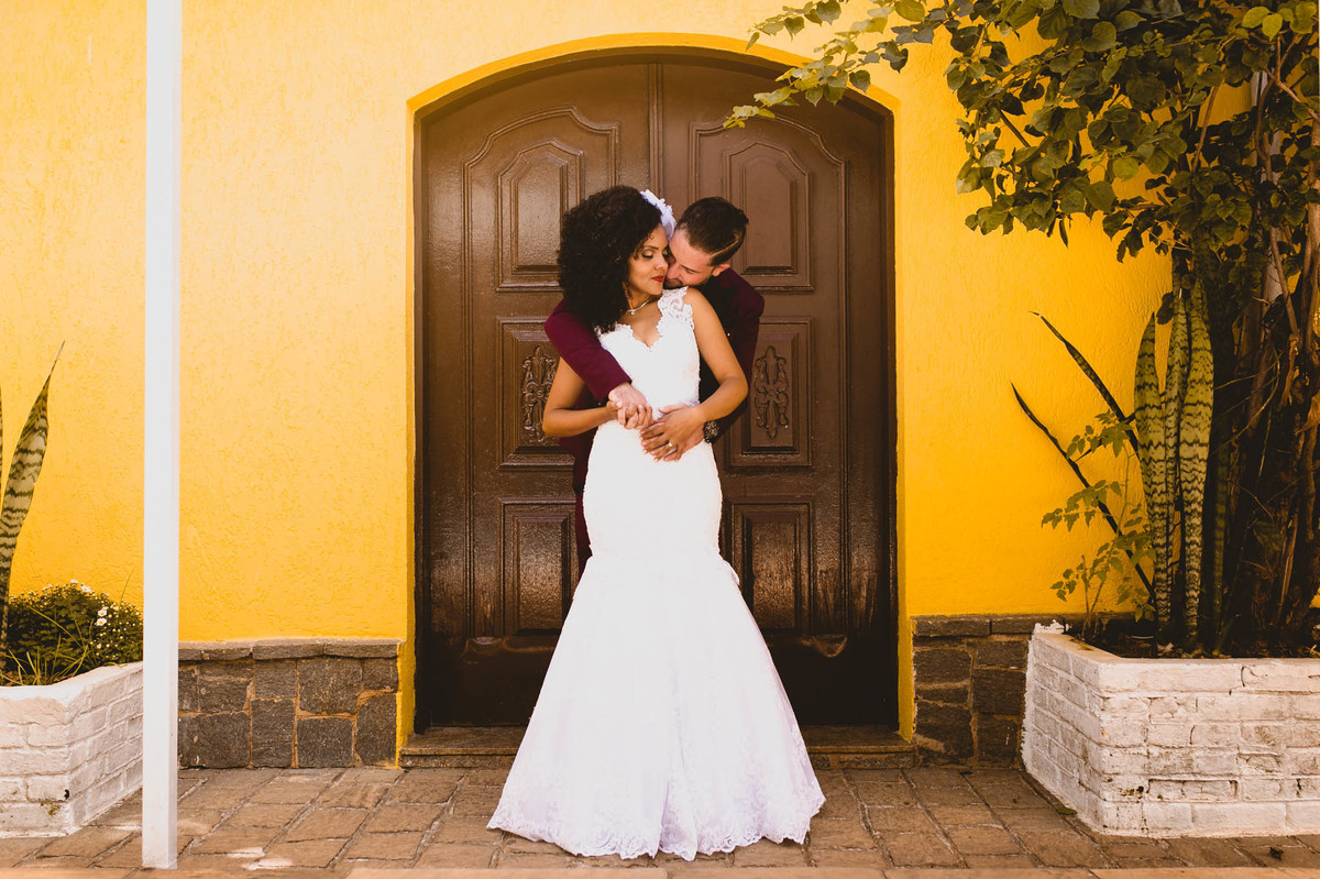 Sessão de fotos dos noivos