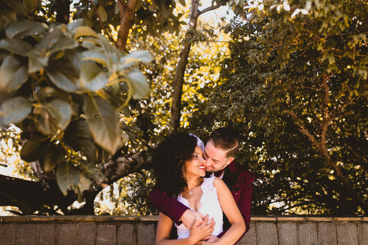 Sessão de fotos dos noivos