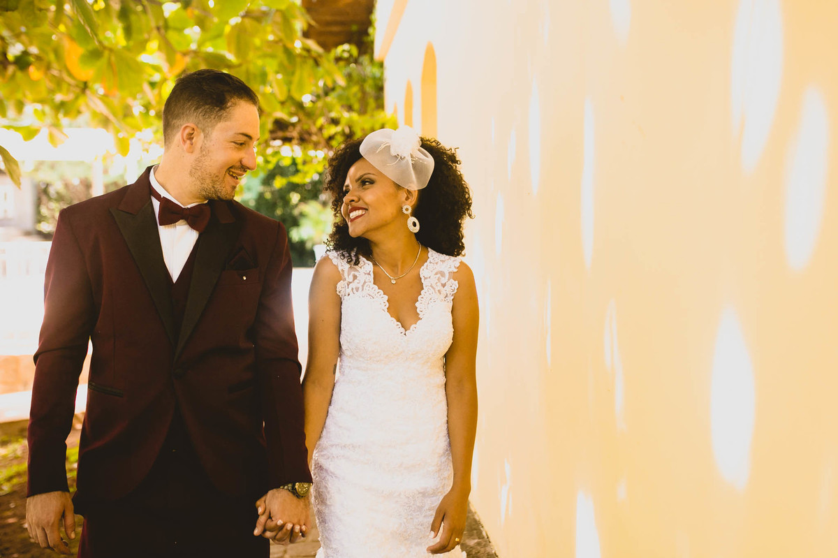 Sessão de fotos dos noivos