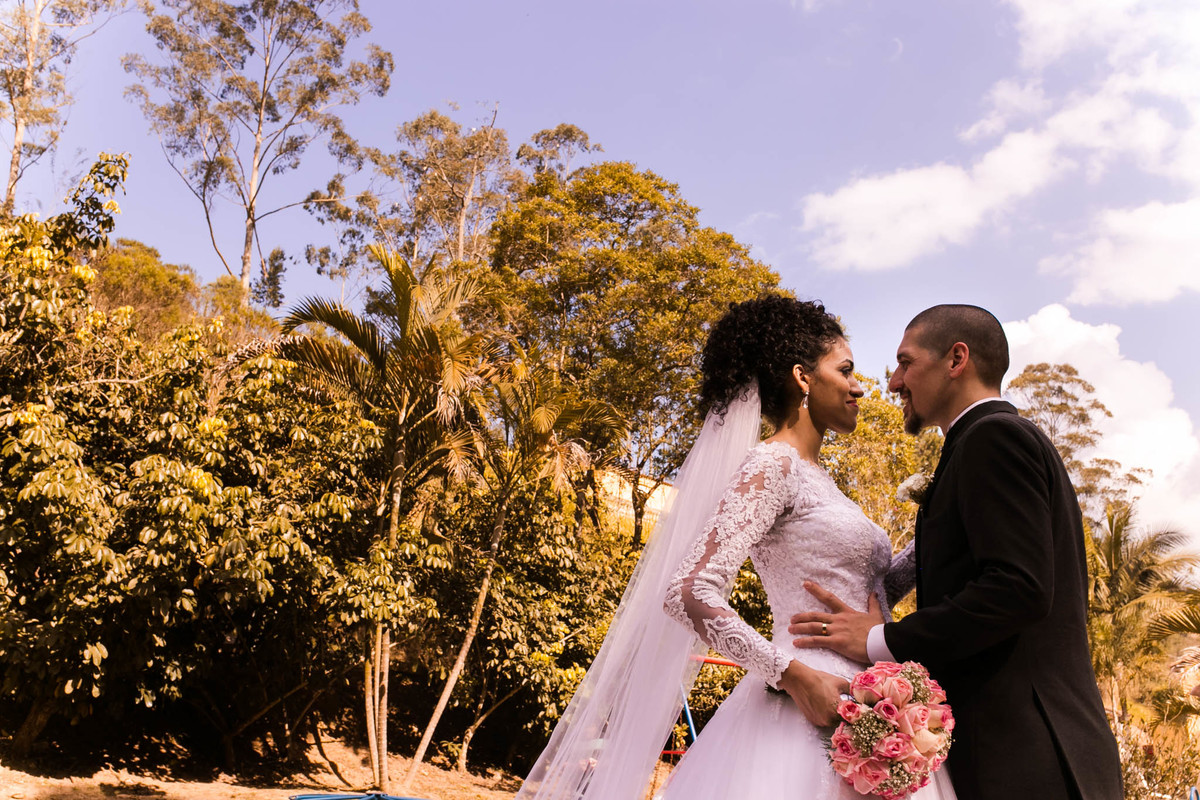 Fotos noivos casamento de dia