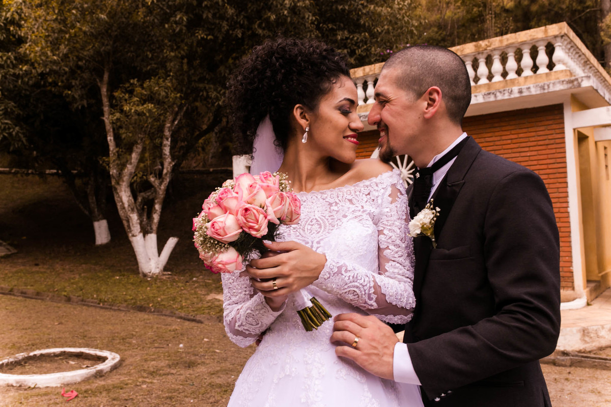 Fotos noivos casamento de dia