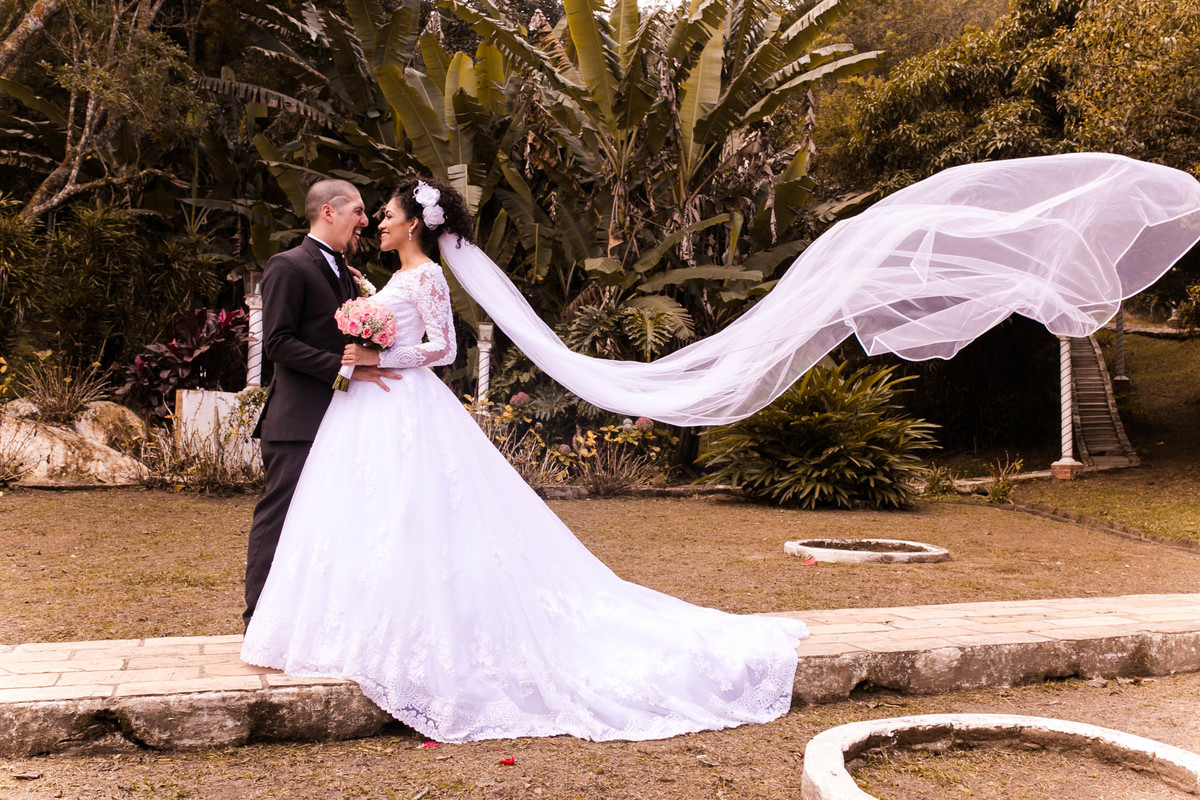Fotos noivos casamento de dia