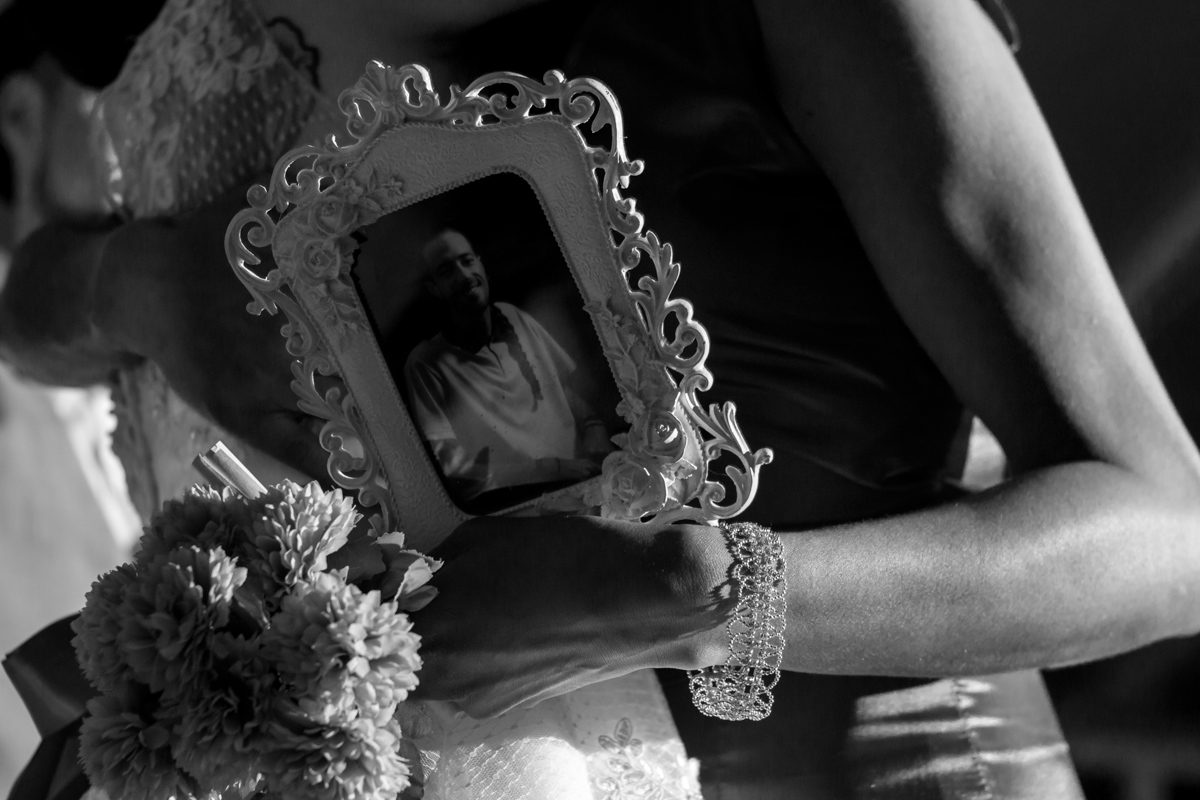 o irmão da noiva que infelizmente não pode estar ...