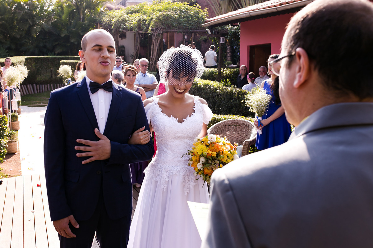 cerimôna casamento de dia