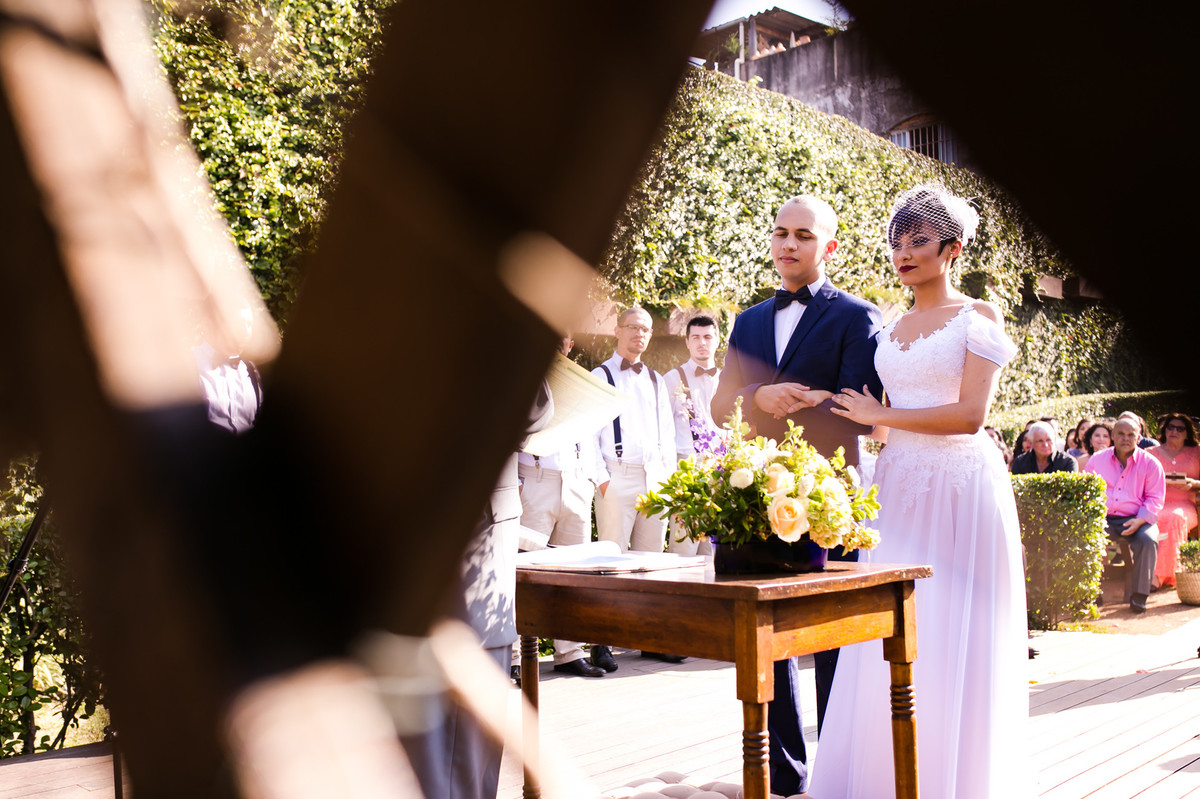 cerimôna casamento de dia