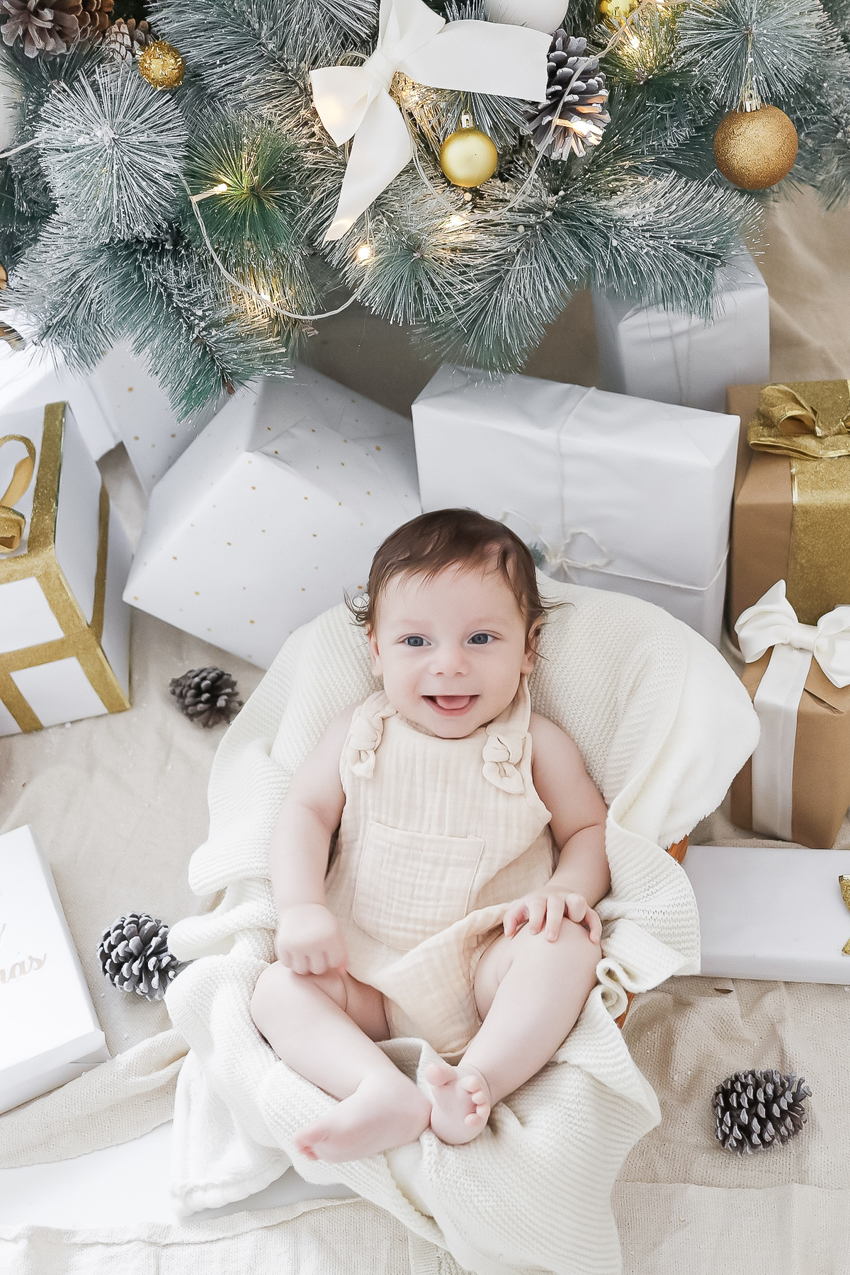 Ensaio de Natal bebê