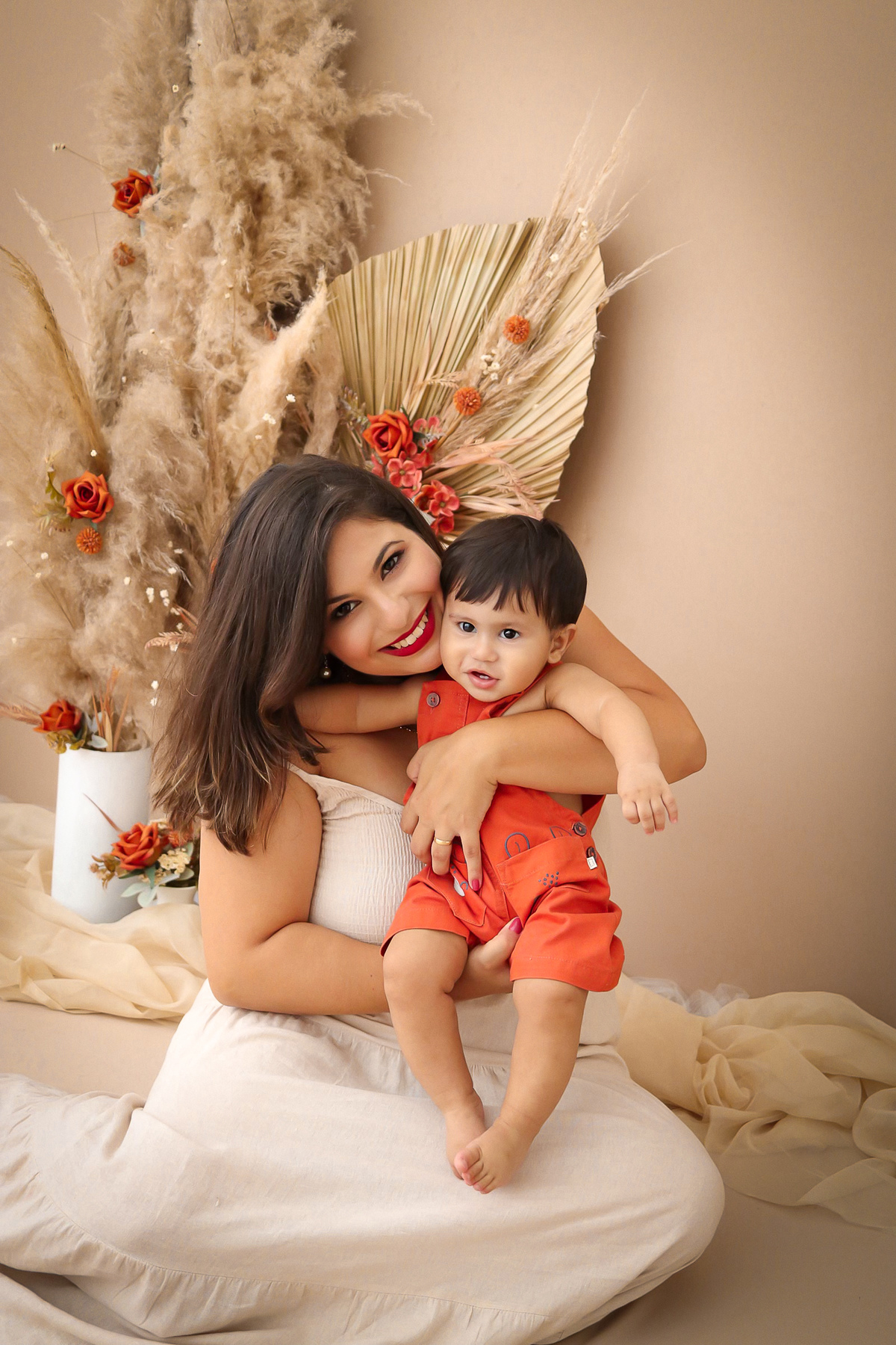 Mamãe Caroline e Thiago