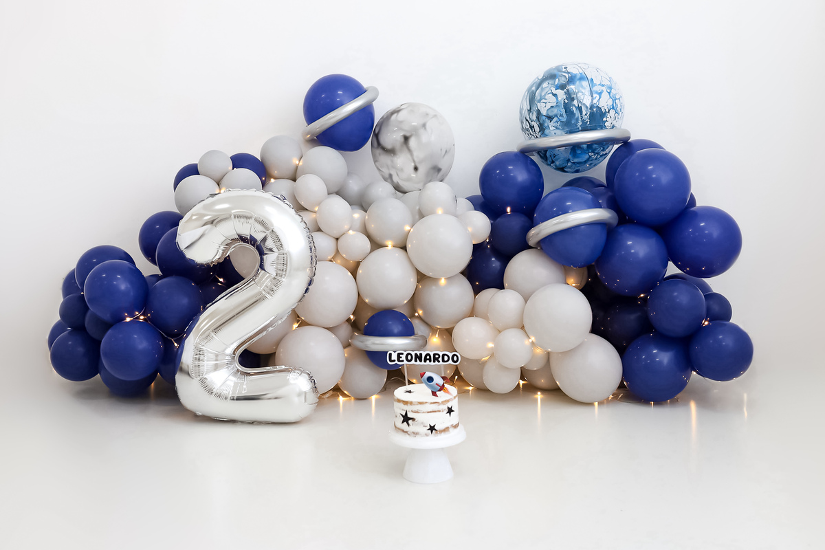 2 aninhos do Léo com tema astronauta