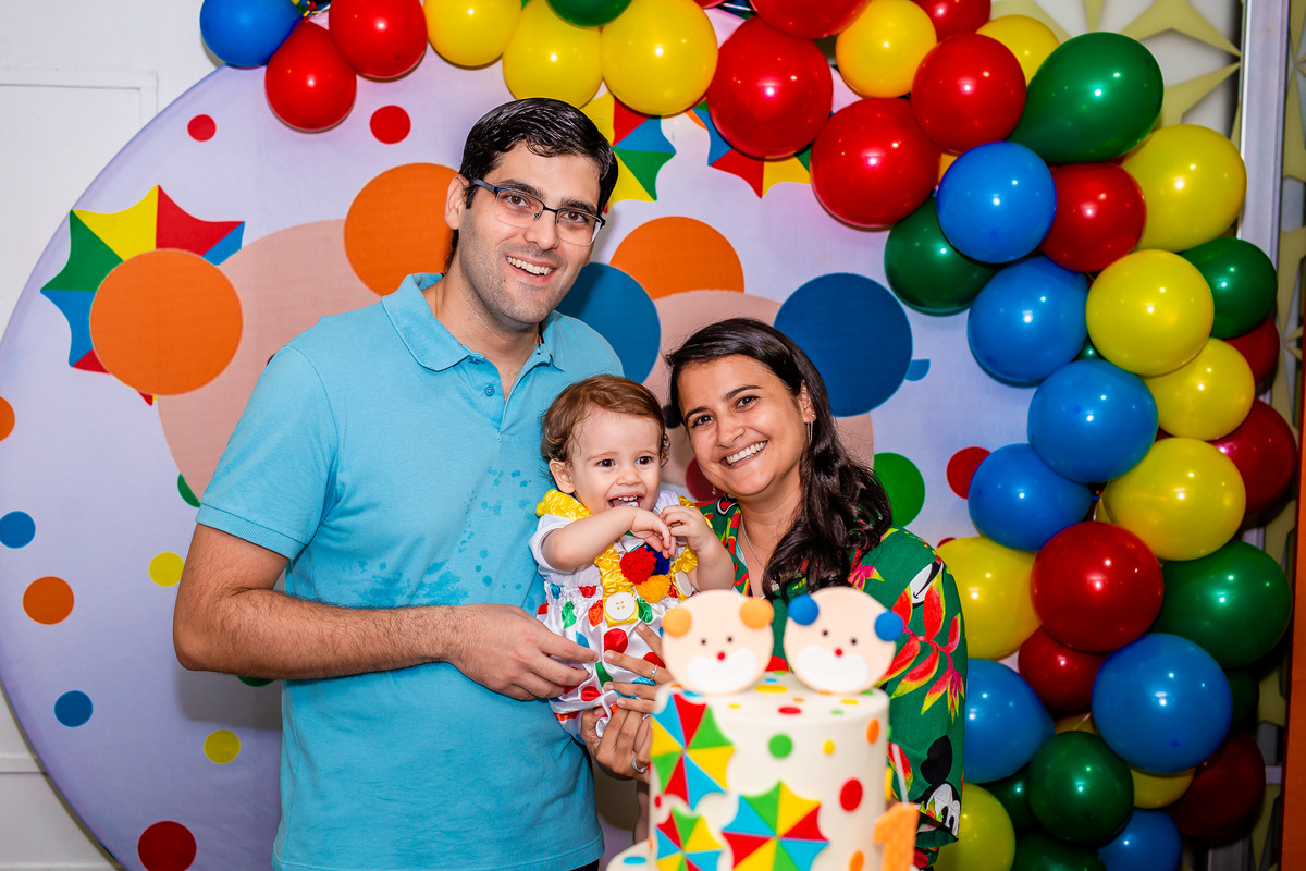 Benjamim com os dindos  no seu Bailinho. Foto registrada por George Dantas