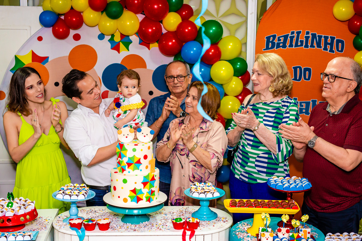 Família cantando os 