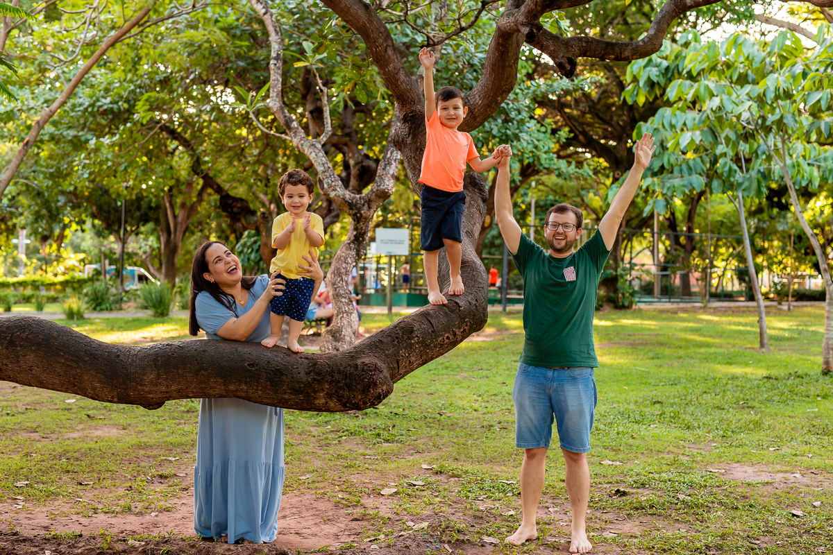 Família animada. Foto registrada por George Dantas