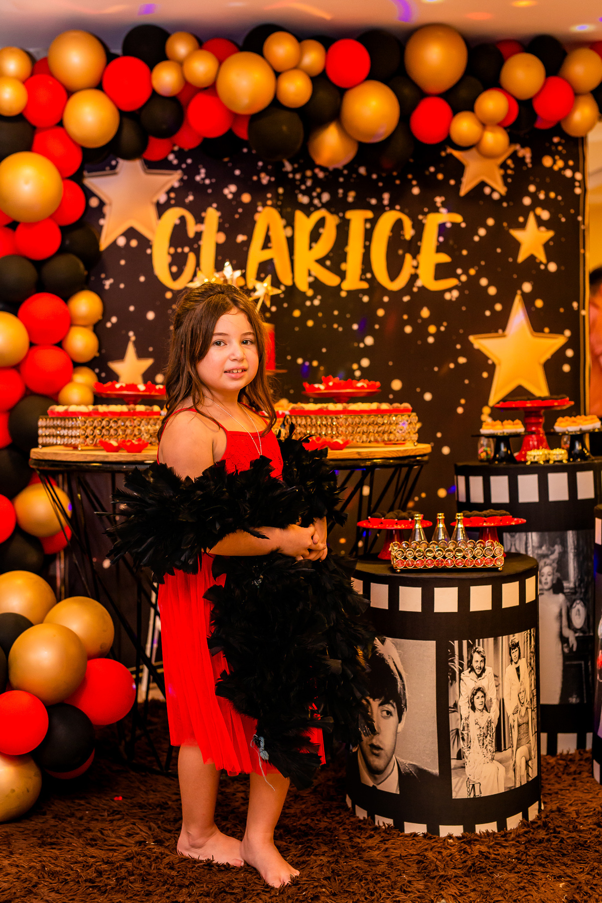Clarice com seu figurino digno de Oscar. Foto registrada por George Dantas