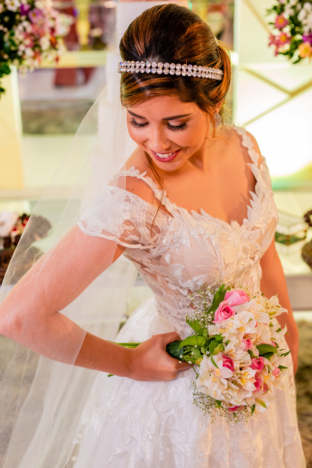 Toda beleza da noiva Luciana. Foto registrada por George Dantas