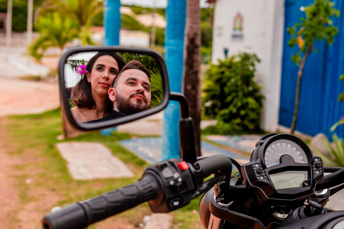 O casal Brenna e Mário no Portal Ecomangue. Foto registrada por George Dantas