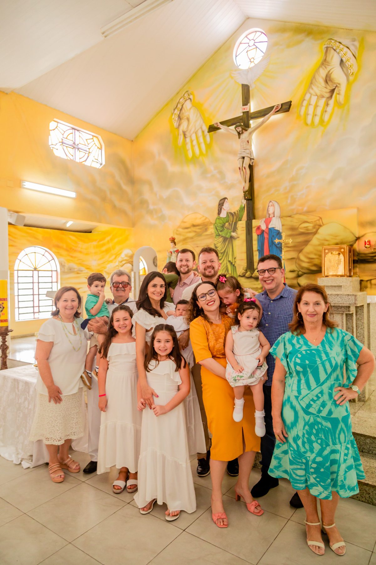 Batizado de Maria Laura, registrado por George Dantas