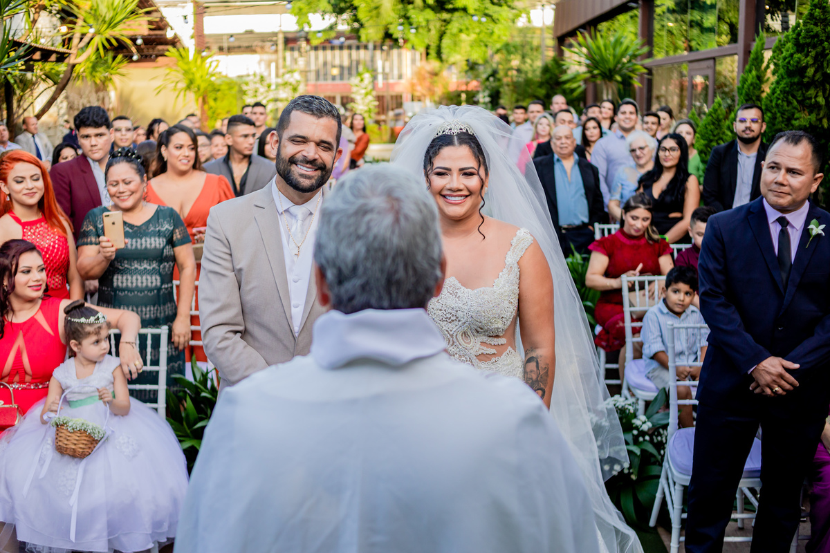 Celebração do Casamento de Karol e Anderson. Registro de George Dantas