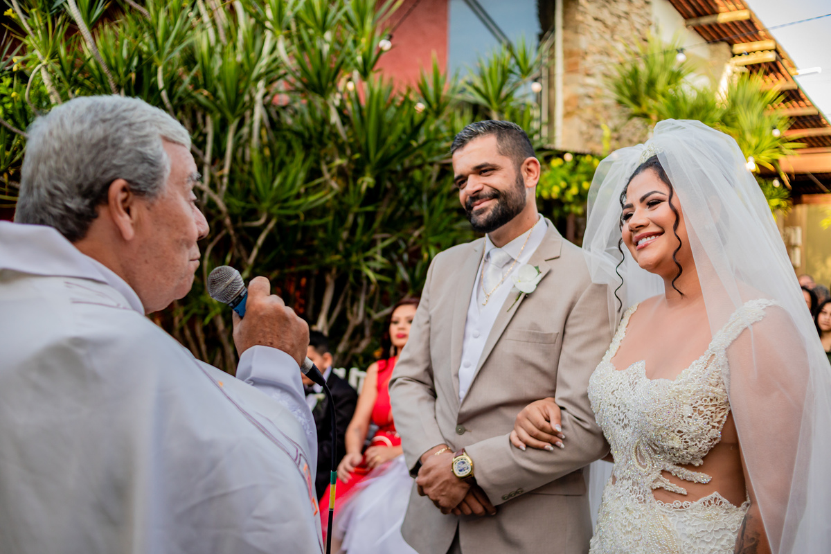 Celebração do Casamento de Karol e Anderson. Registro de George Dantas