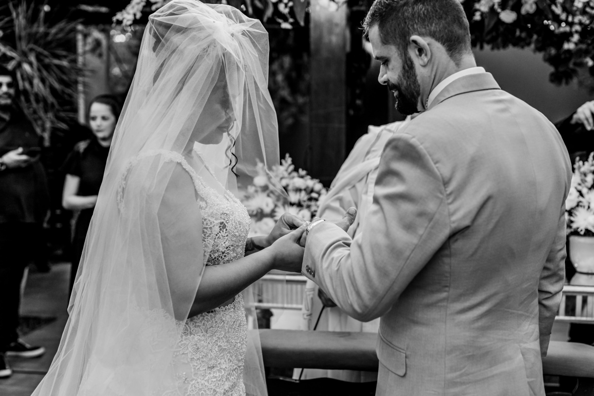 Celebração do Casamento de Karol e Anderson. Registro de George Dantas