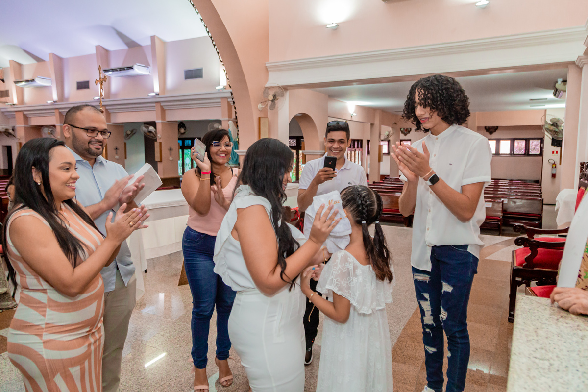 Batizado de Ester e Benício. Registrado por George Dantas