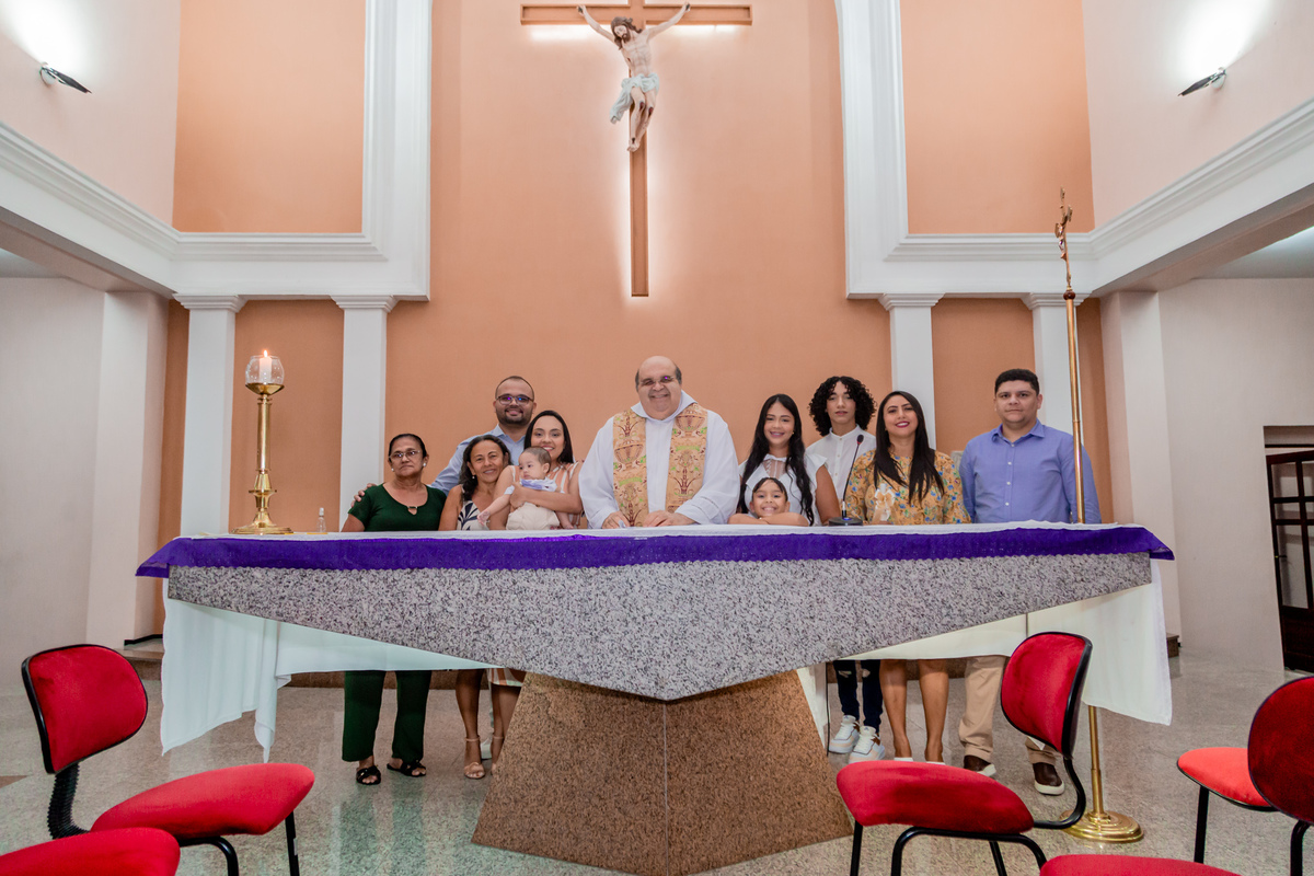 Batizado de Ester e Benício. Registrado por George Dantas