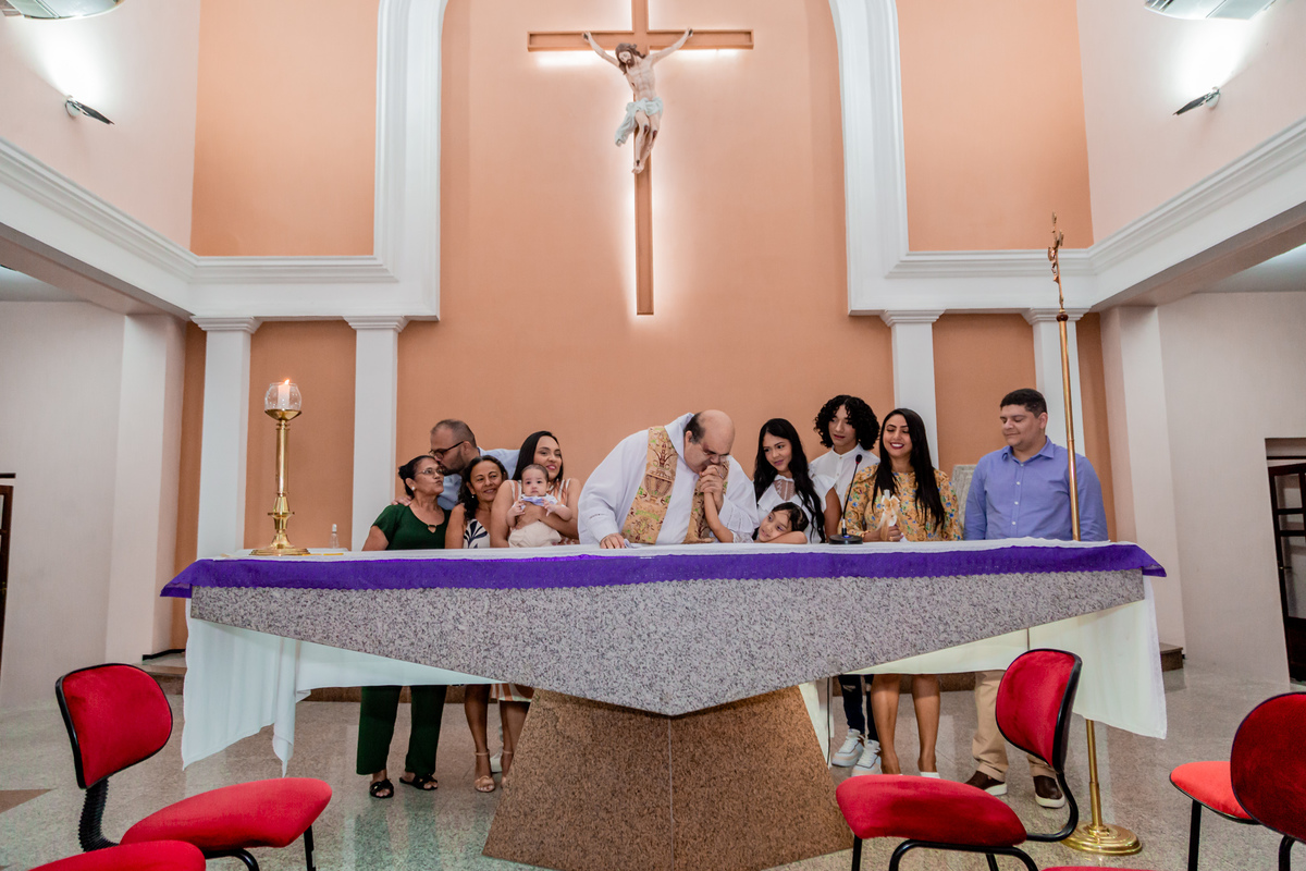 Batizado de Ester e Benício. Registrado por George Dantas