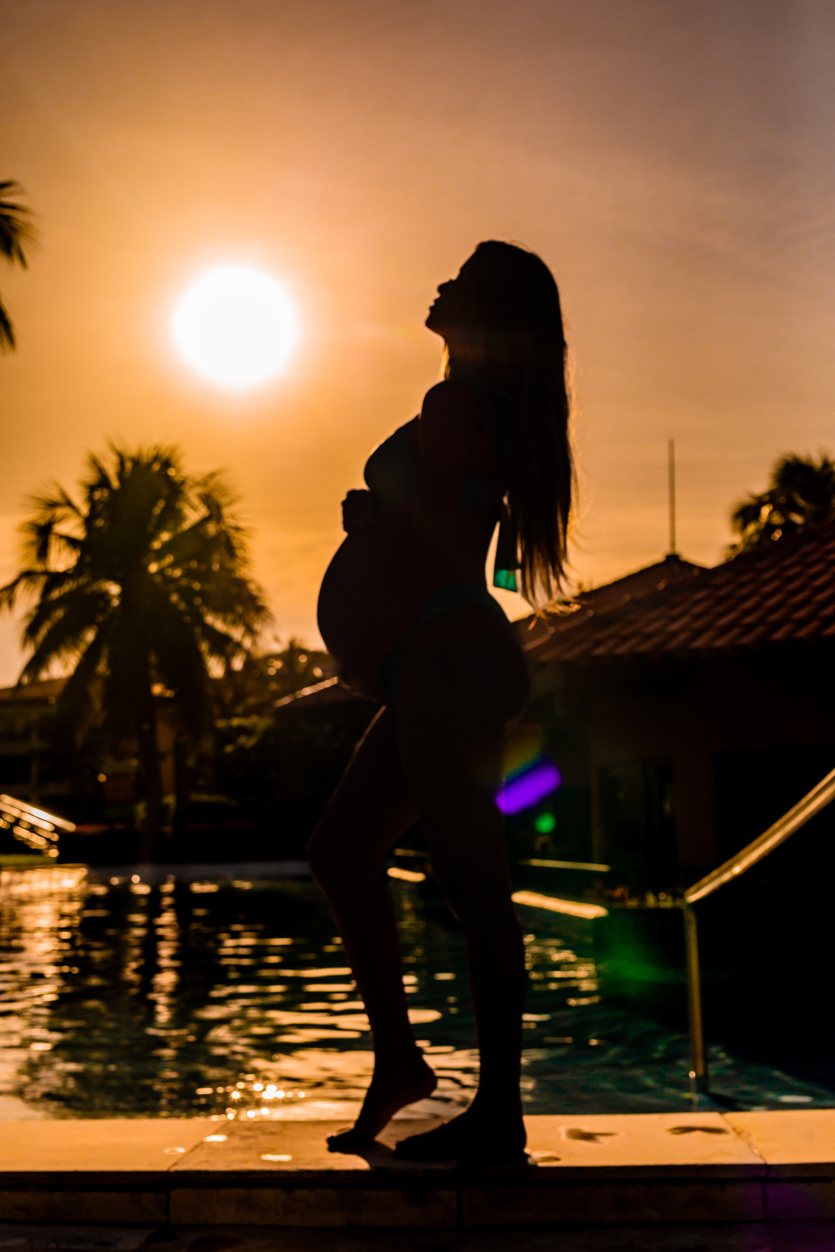 Ensaio de Gestante da Joice no Aquaville Resorts. Registrado por George Dantas