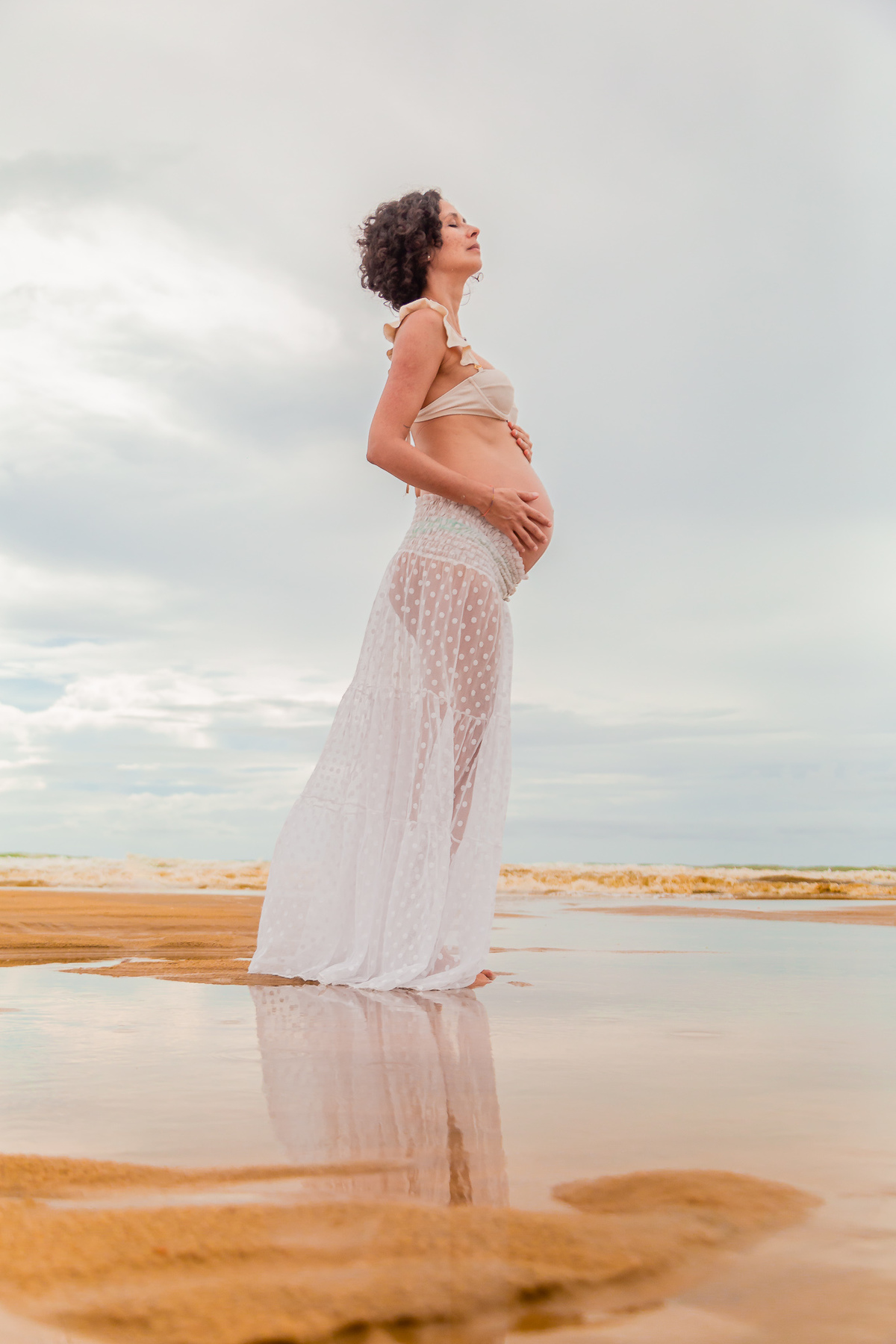Ensaio de Gestante de Milena no Aquaville. Registrado por George Dantas