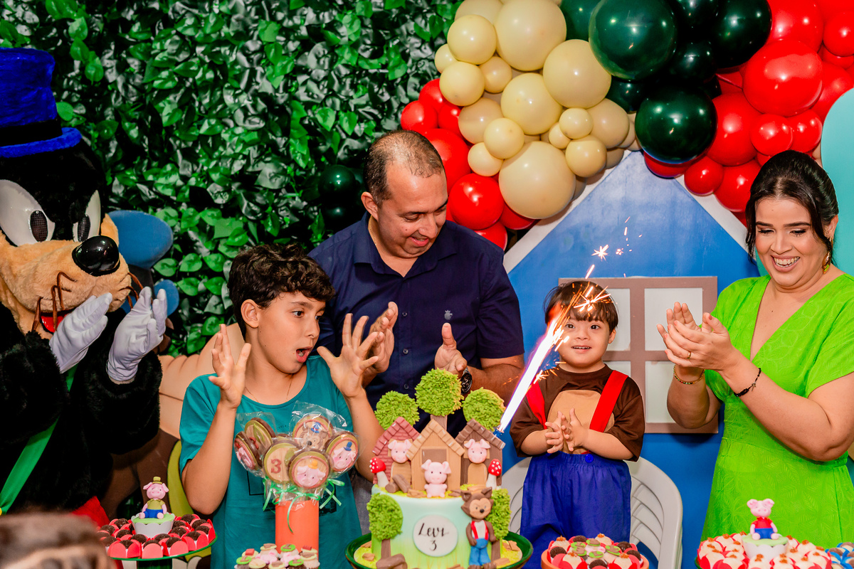Aniversário de 3 anos do Levi. Registrado por George Dantas