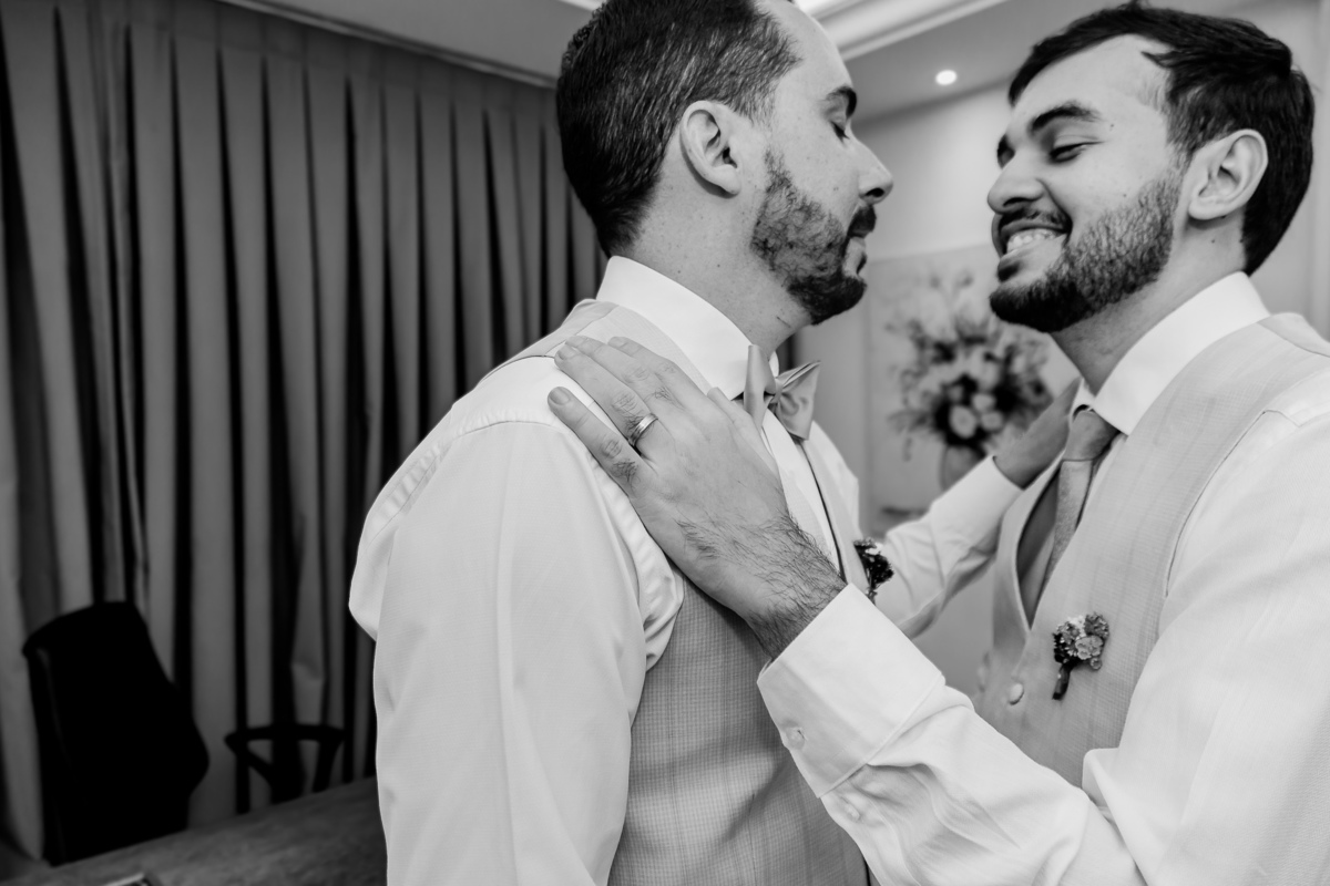 Casamento Civil de Marcos e Rodolfo. Registrado por George Dantas