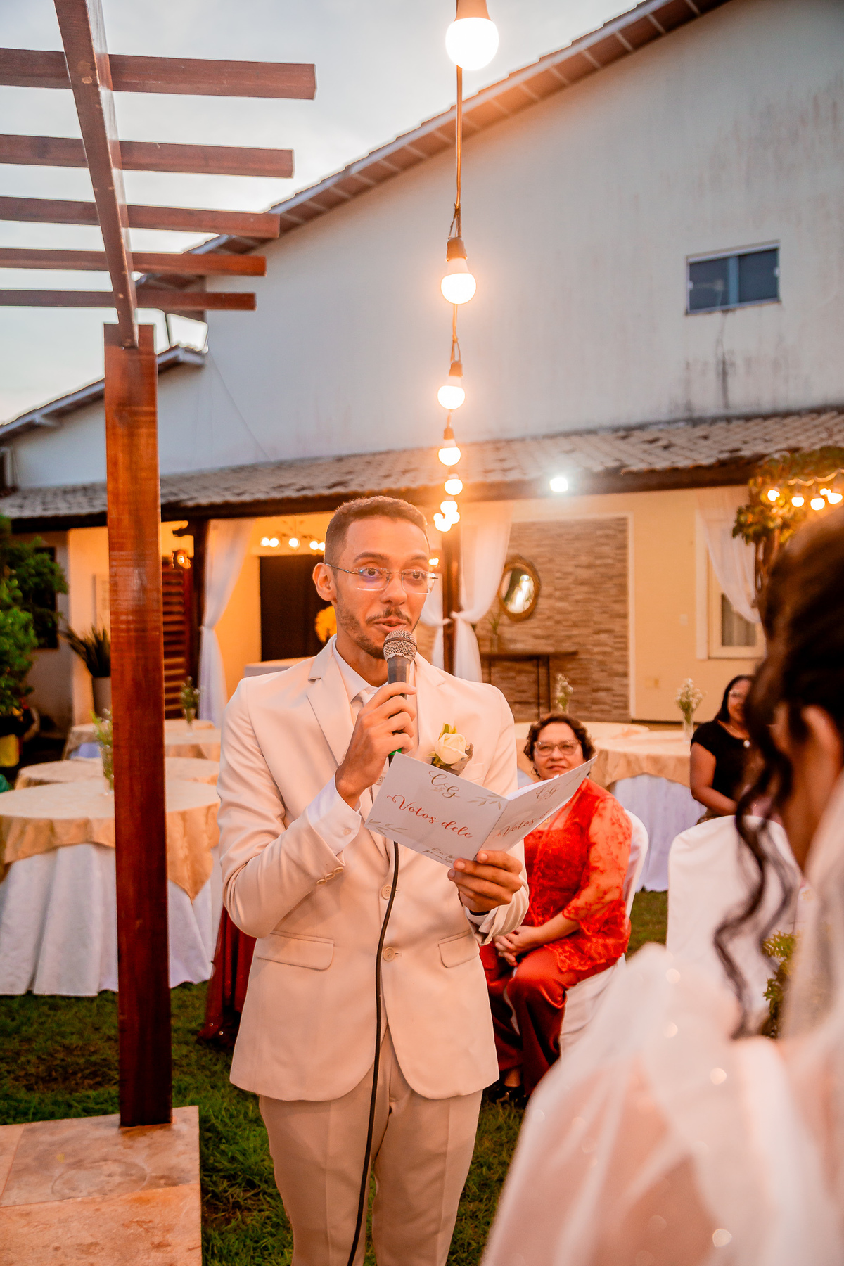 Casamento de Carolina e Gabriel. Registrado por George Dantas