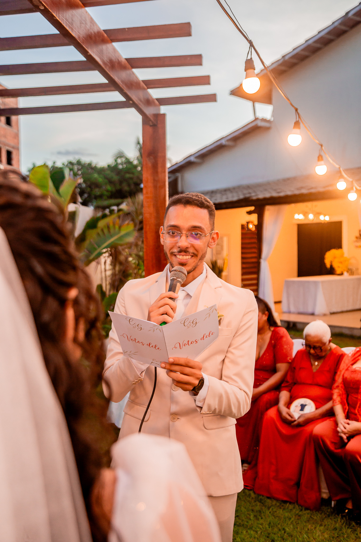 Casamento de Carolina e Gabriel. Registrado por George Dantas