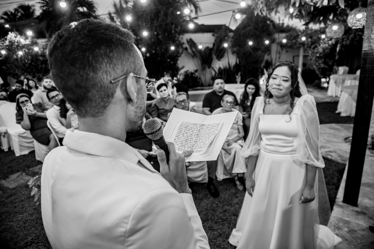 Casamento de Carolina e Gabriel. Registrado por George Dantas