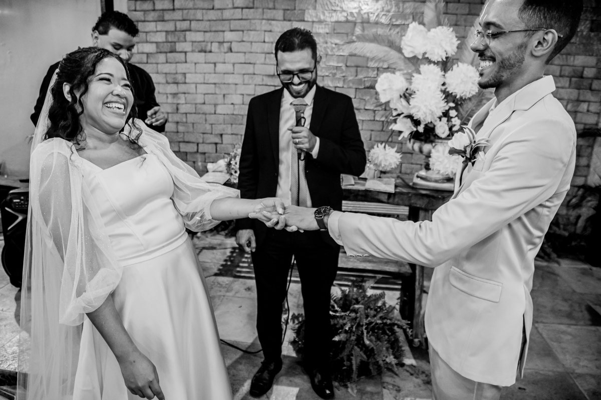 Casamento de Carolina e Gabriel. Registrado por George Dantas