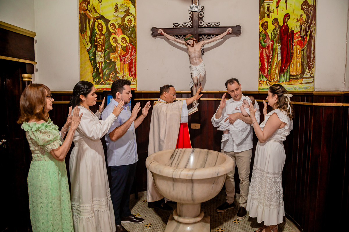 Batizado da Luiza Maria. Resgitrado por George Dantas