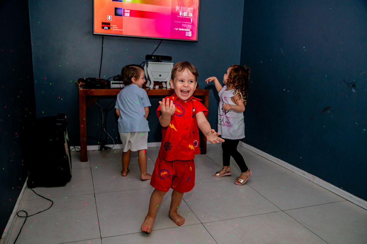 Aniversário de 3 anos do Mateus. Registrado por George Dantas