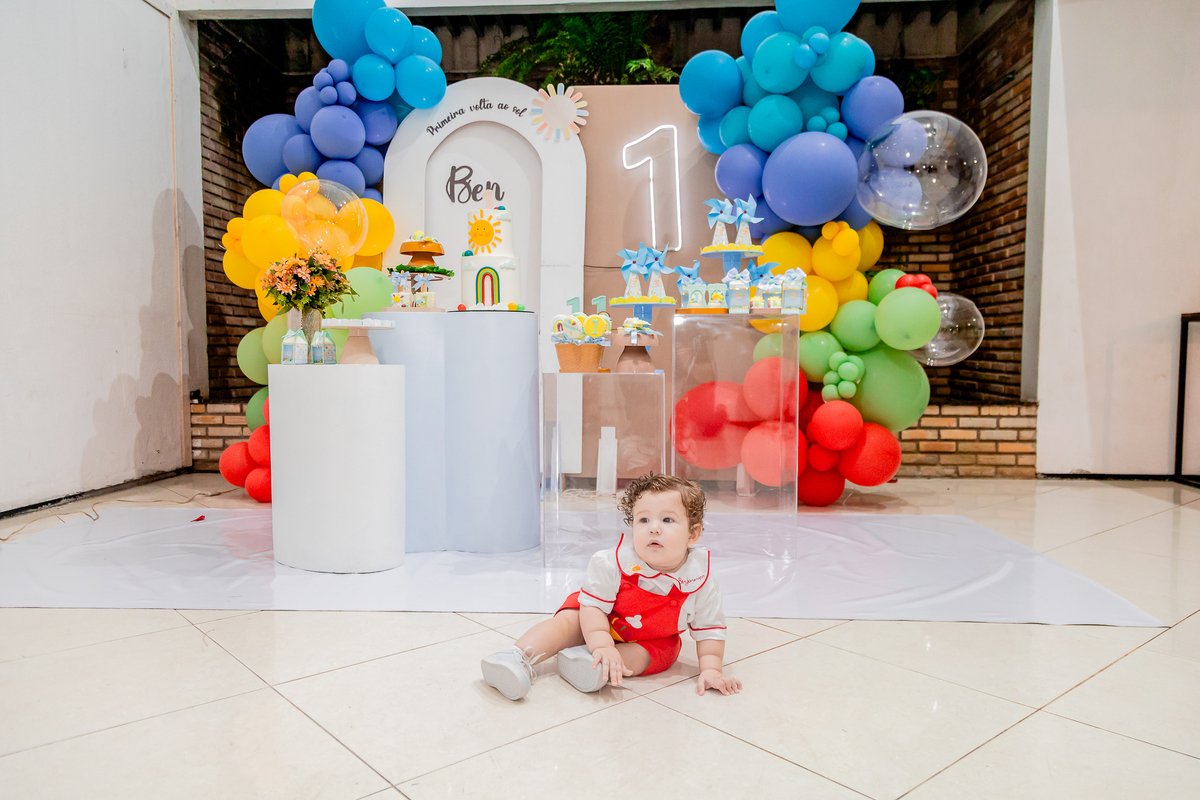 Aniversário de 1 ano do Benjamim. Registrado por George Dantas