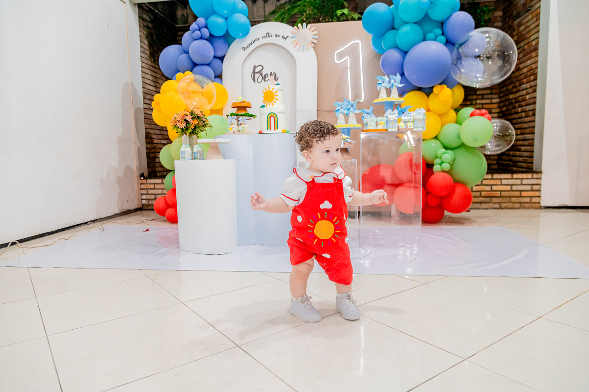 Aniversário de 1 ano do Benjamim. Registrado por George Dantas