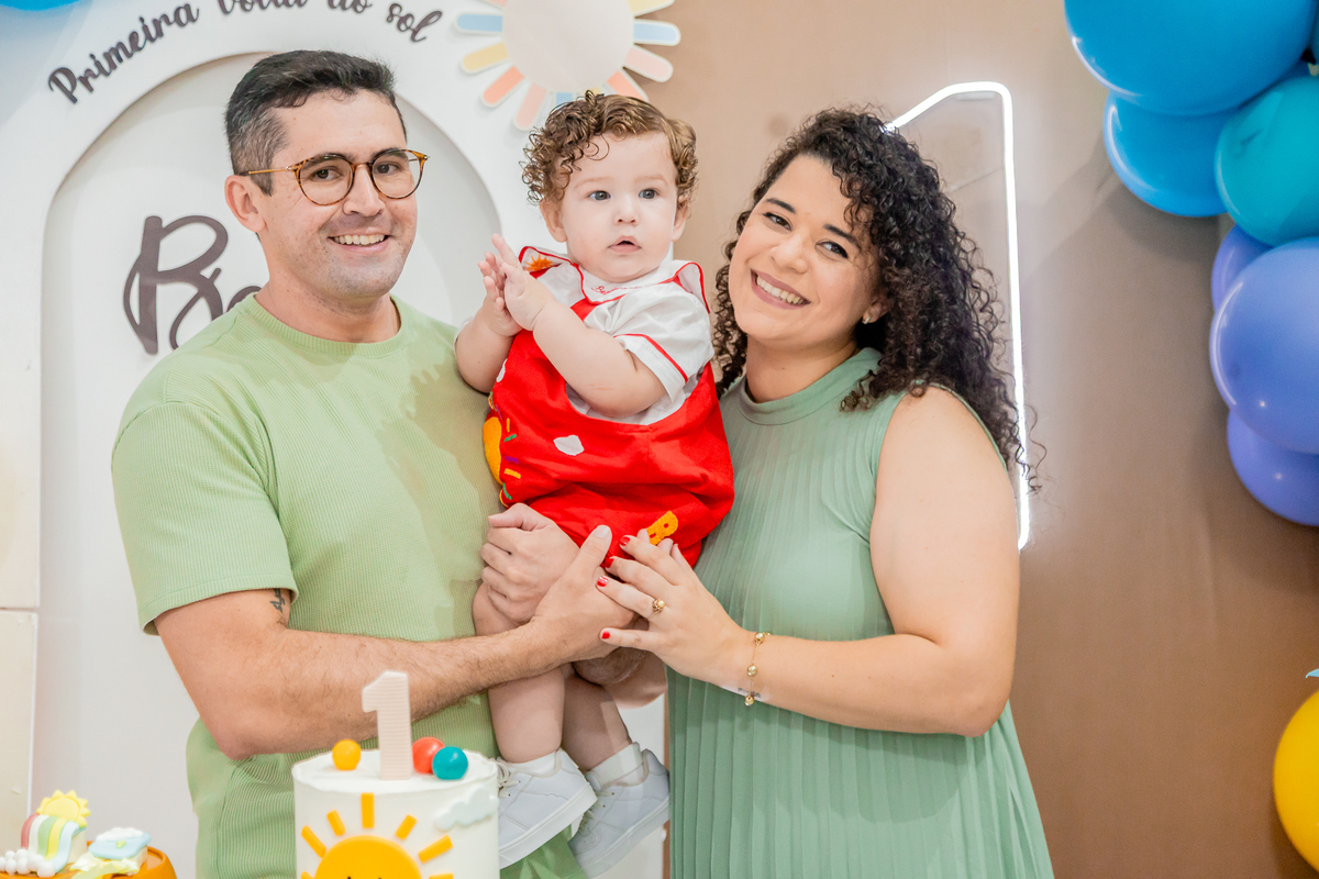 Aniversário de 1 ano do Benjamim. Registrado por George Dantas