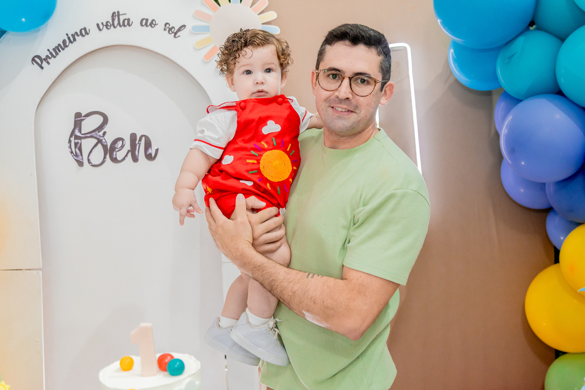 Aniversário de 1 ano do Benjamim. Registrado por George Dantas