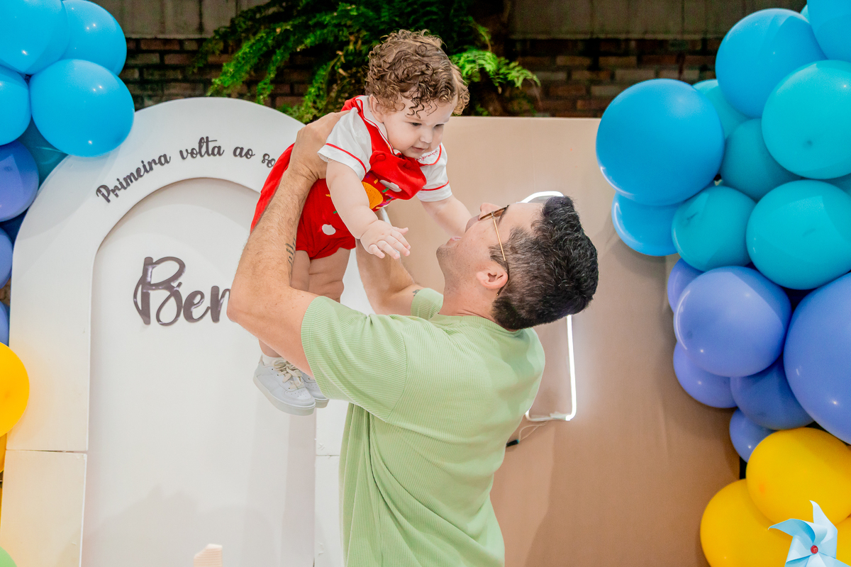 Aniversário de 1 ano do Benjamim. Registrado por George Dantas