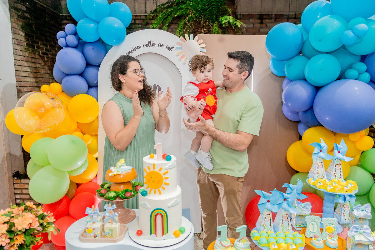Aniversário de 1 ano do Benjamim. Registrado por George Dantas