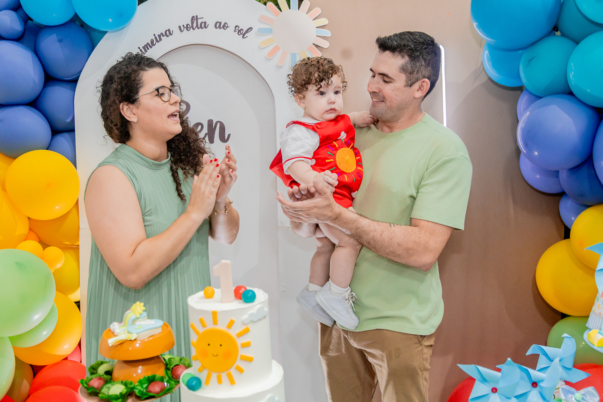 Aniversário de 1 ano do Benjamim. Registrado por George Dantas