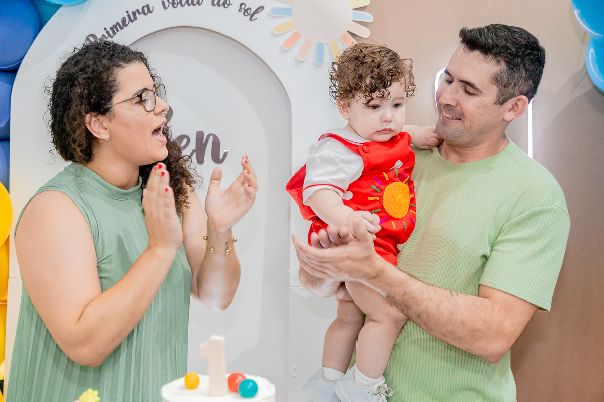 Aniversário de 1 ano do Benjamim. Registrado por George Dantas