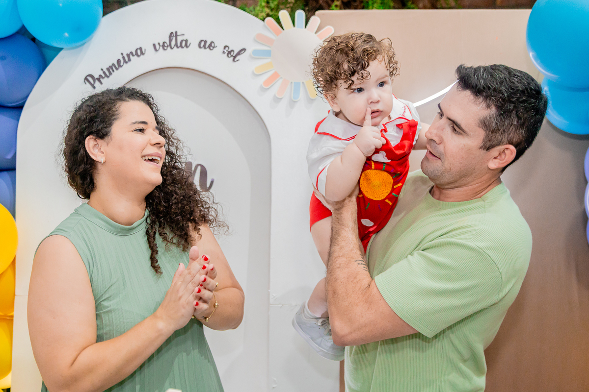 Aniversário de 1 ano do Benjamim. Registrado por George Dantas
